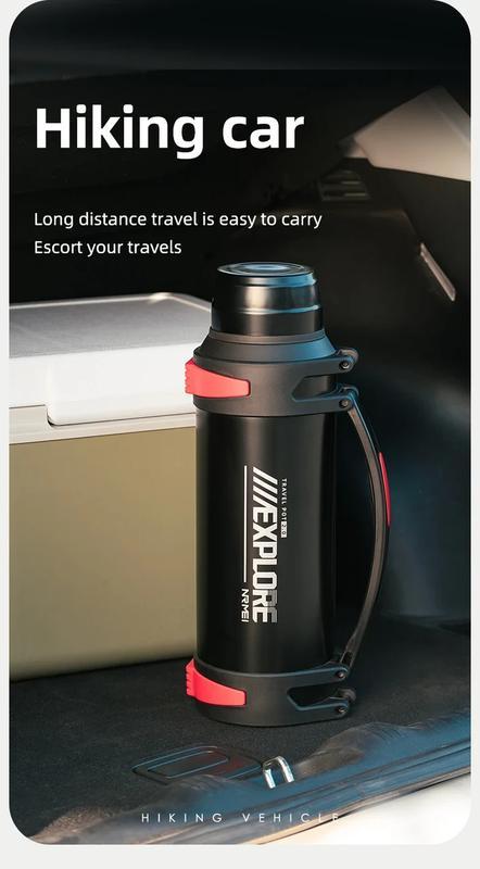 Термопляшка NRMEI 1,5 л – термос-пляшка із збереженням температури, зручна конструкція, фото 1