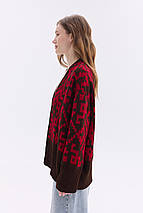 Кардиган "Лія" (шоколад, вишня), фото 3