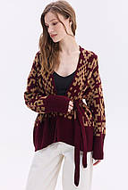 Кардиган "Лія" (бордовий, карамель), фото 4