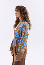 Кардиган "Лія" (карамель, блакитний), фото 5