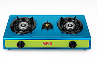 Настільна газова плита Мрія 3 конфорки нержавіюча сталь