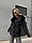 Стильна жіноча зимова  куртка (Розмір S (42-44), M (44-46), L( 46-48)), Чорна, фото 10