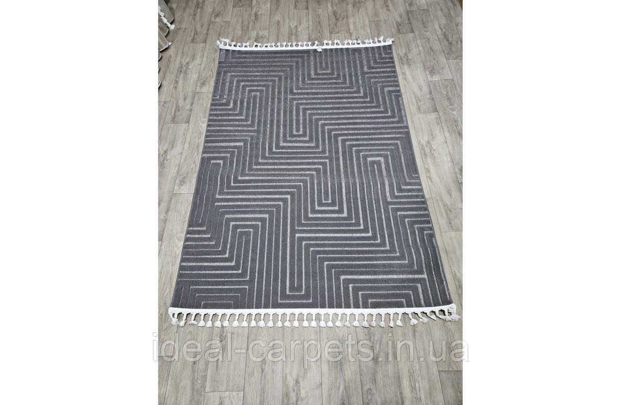 Килим Vita 2х3м прямокутний 0876 Антрацит, фото 1