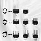 Акумуляторна машинка для стрижки волосся + 8 насадок, DSP 90639 / Тример для стрижки / Чоловічий тример для бороди, фото 9