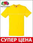 Чоловіча жовта футболка щільна Heavy Fruit of the Loom 50, фото 4