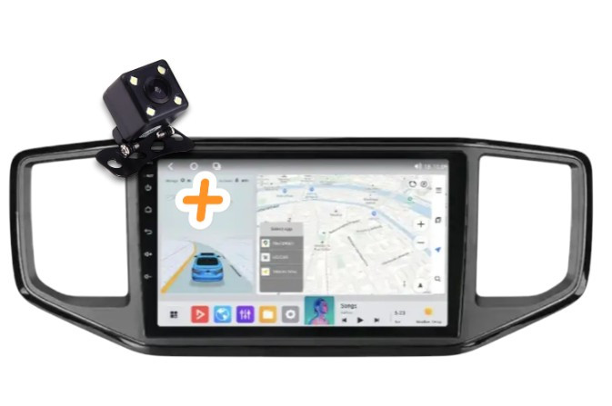 Магнітола для Volkswagen Amarok 2016-2021 на Android. Преміальна модель (2+32 ГБ 4G QLED CarPlay 8 ядер), фото 1