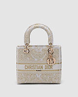 💎 Dior Medium Lady D-Lite Bag Toile de Jouy Embroidery 23 х 20 х 12 см