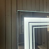 Дзеркало з LED підсвічуванням і сенсорним вимикачем 800 х 600 мм, фото 4