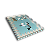 Дзеркало з LED підсвічуванням і сенсорним вимикачем 800 х 600 мм, фото 5