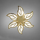 Світлодіодна люстра 105 Вт з пультом управління діммером і підсвічуванням колір каркасу золотий D-9139/6G LED 3color dimmer, фото 3