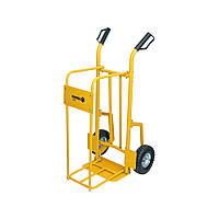 Візок для дров з 2 пневматичними колесами Ø= 25 см для макс. навантаження 200 кг 120х67х70 см Vorel 78657