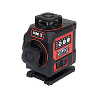 Рівень лазерний на 4-площині зелений промінь 30 м (2 Li-Ion акумул 3.7V) кронштейн з адаптером Yato YT-30419
