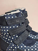 Дитячі підліткові ортопедичні зимові черевики на шерсті для дівчинки, натуральна шкіра, профілактика вальгуса, розмір 32, фото 3