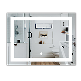 Дзеркало з LED підсвічуванням та сенсорним вимикачем 600 х 800 мм, фото 2