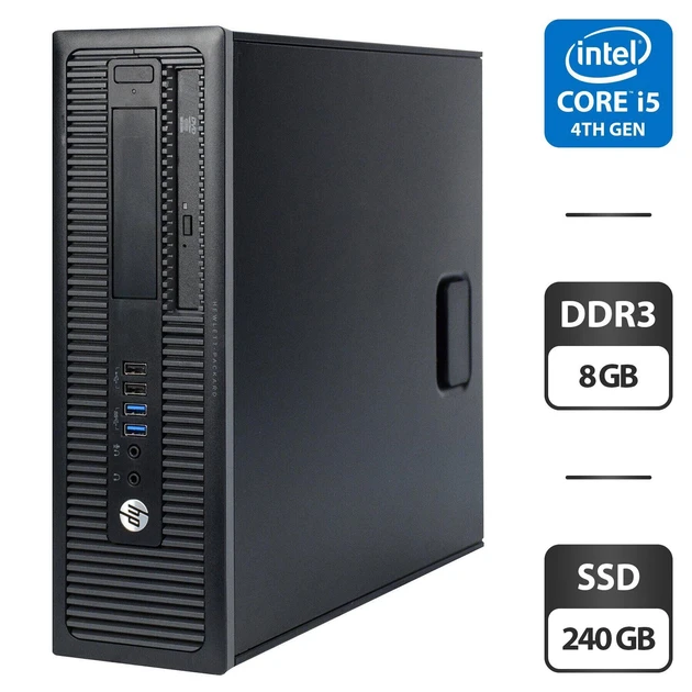 Дешевий компактний ПК: Intel Core i5-4590 3.3-3.7 GHz + 8GB DDR3+240GB SSD (Системний блок HP EliteDesk 800 G1 SFF), фото 1