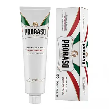 Крем для гоління Proraso для чутливої шкіри з зеленим чаєм, 150 мл (10102023)