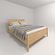 Ліжко двоспальне "Карен" з натурального дерева, фото 4