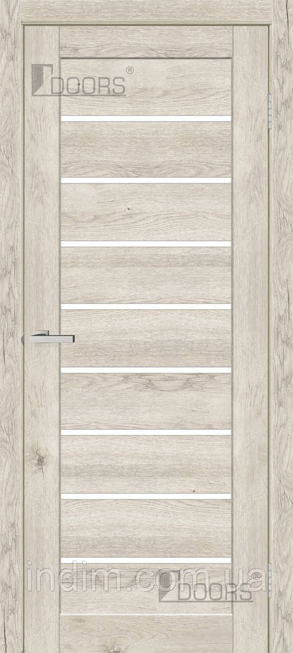 Дверне полотно СМАРТ ЕКО С 018 G (сатин) дуб свiтлий, фото 1