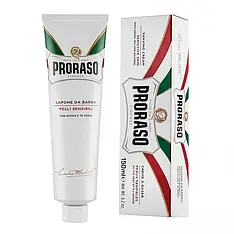 Крем для гоління Proraso для чутливої шкіри з зеленим чаєм, 150 мл (10102023)
