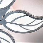 Світлодіодна люстра 105 Вт з пультом управління діммером і підсвічуванням колір каркасу золотий D-9139/6G LED 3color dimmer, фото 4