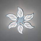 Світлодіодна люстра 105 Вт з пультом управління діммером і підсвічуванням колір каркасу золотий D-9139/6G LED 3color dimmer, фото 2