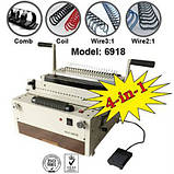 Біндер  YIBO 6918 (4-в-1) (метал+пластик+спіраль) (000011993), фото 2