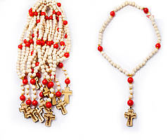 Дерев'яні білі чотки