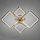 Світлодіодна люстра 72 Вт з пультом д/к та димером колір каркасу золотий D-9171/2+2G, фото 2