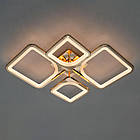 Світлодіодна люстра 72 Вт з пультом д/к та димером колір каркасу золотий D-9171/2+2G, фото 3