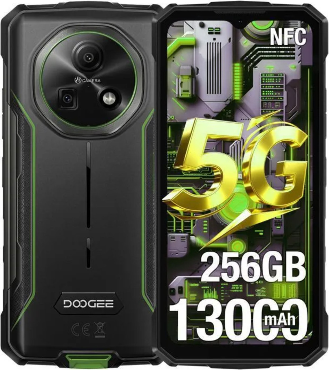 Смартфон Doogee Fire 7 4/256GB Green, фото 1