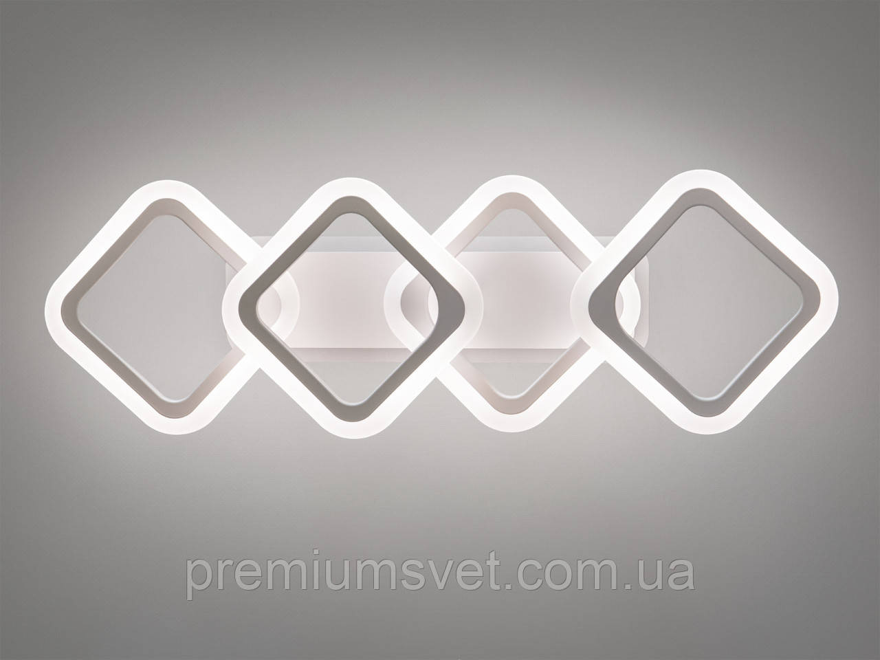 Люстра стельова світлодіодна  HA8160/2+2 WH LED 3color dimmer, фото 1