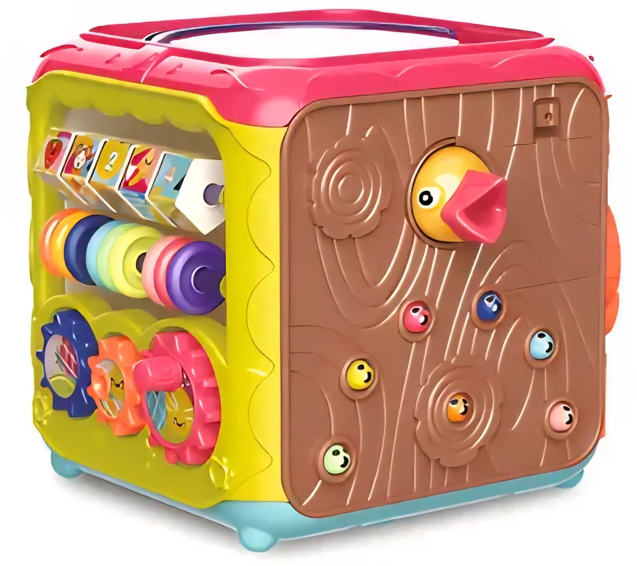 Дерев'яний центр "Логичеський куб" 6 в1, бізікуб Limo Toy, FT 0029 B, фото 1