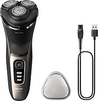 Електробритва Philips Shaver Series 3000 S3242/12 Black/Gold UA