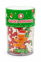 Цукрова новорічна посипка Santa`s Sprinkles 130 гр