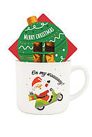 Подарункова чашка Merry Christmas+цукерки
