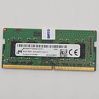 Оперативна пам'ять для ноутбука Micron SODIMM DDR4 8Gb 2400MHz PC4-19200s 1Rx8 CL17 (MTA8ATF1G64HZ-2G3E1) Б/В