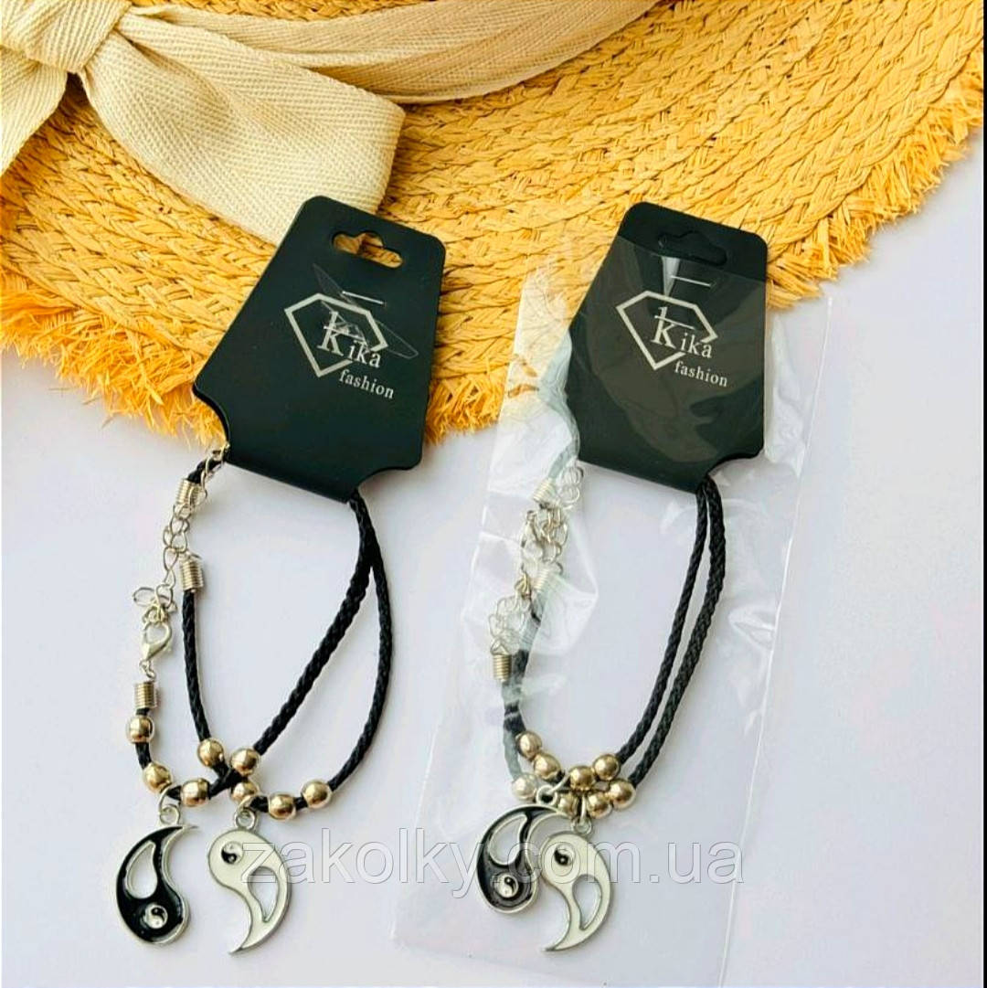 Браслет нитка на руку "Інь Янь".