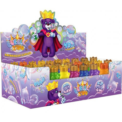 Мильні бульбашки Bubbles King 70 мл 40 шт. у блоці ТМ Danko Toys