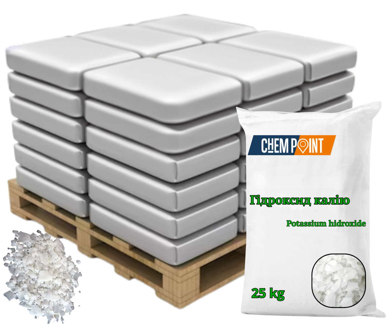 Гідроксид калію (їдкий калій) 25 кг, фото 1