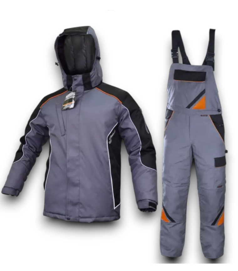 Зимовий комплект спецодягу, тепла роба, куртка і напівкомбінезон утеплений, польша, костюм на зиму, зимова спецовка