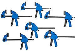 Струбцина для роботи однією рукою Sauter MIDI HE-OHCM-15 150х65 мм (6 шт.)