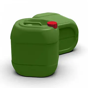 Пластикова каністра 30л харчова 2-х шарова, зелена, фото 1