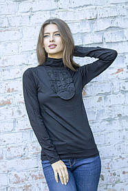 Класична чорна водолазка