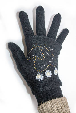 Вязанные варежки и перчатки