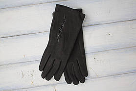 Жіночі стрейчеві рукавички Чорні 8744