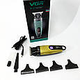 Професійна машинка для гоління голови VGR V-975, Машинка-тример для стрижки бездротова OM-85, фото 2