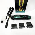 Професійний тример з насадками, Бездротова машинка для стрижки для дому Електромашинка стрижки GH-93, фото 8