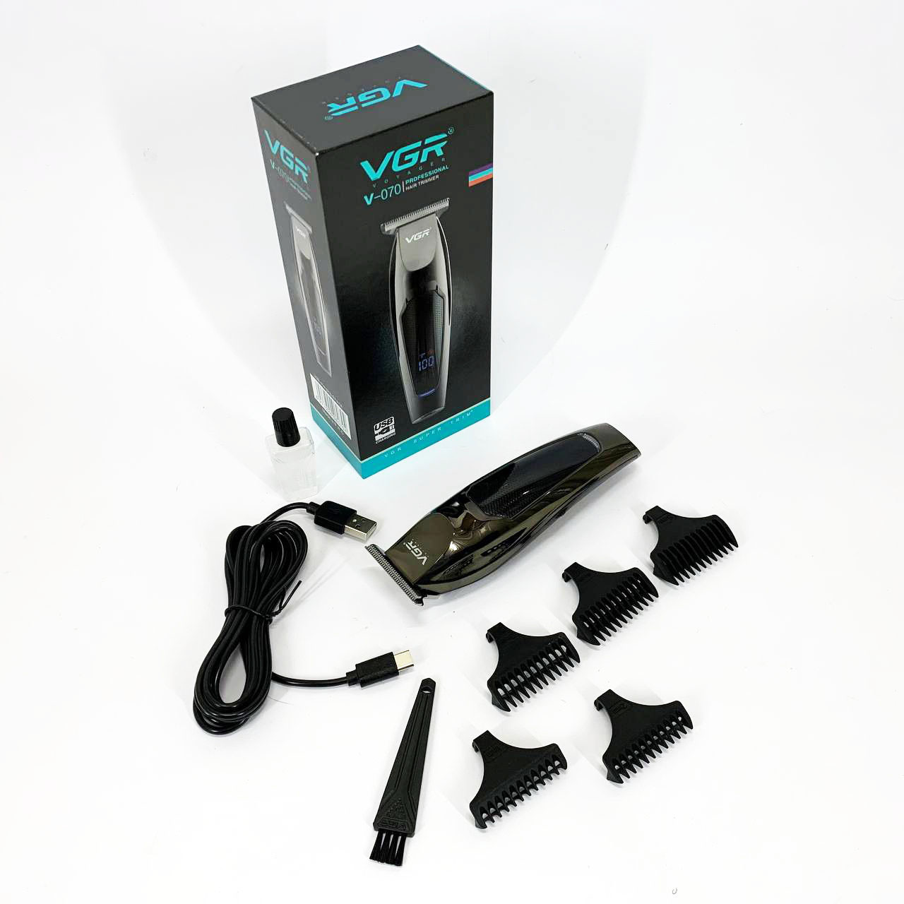 Модний машинка для стрижки волосся, Машинка для точної стрижки бороди і волосся, Тример бездротовий LX-81, фото 1