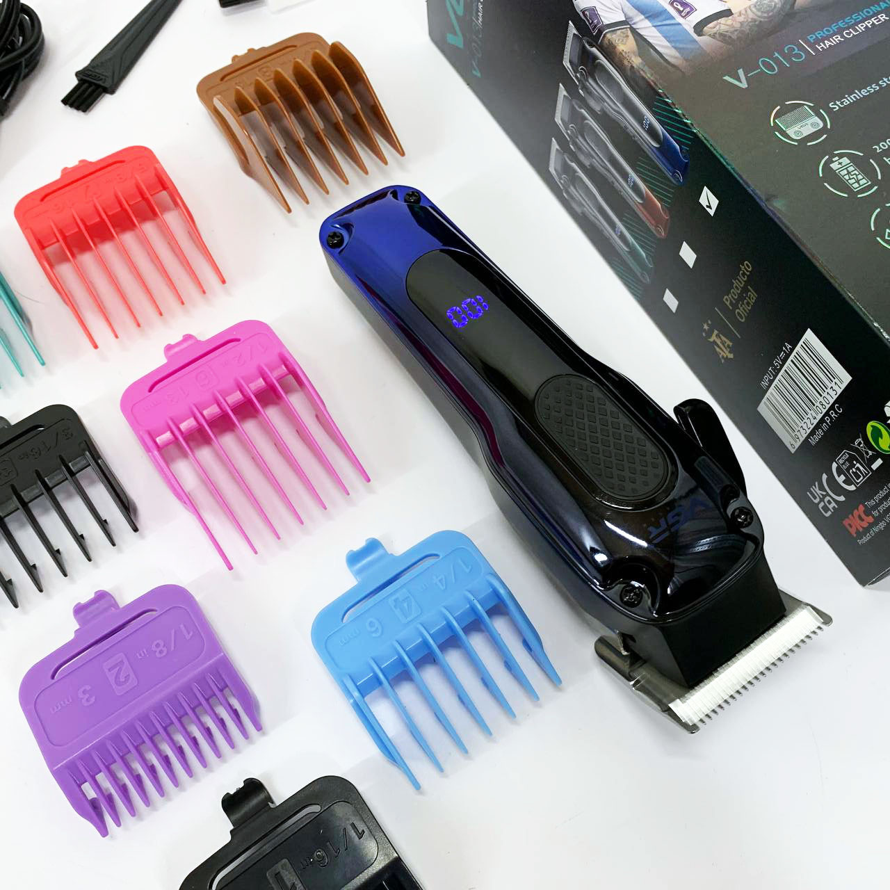 Професійна машинка для стрижки волосся голови VGR V-013, Професійна машинка для стрижки з насадками TU-67, фото 1