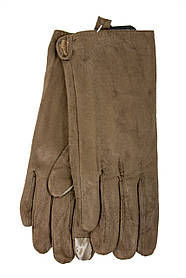 Рукавички коричневі замшеві Look 1301-3